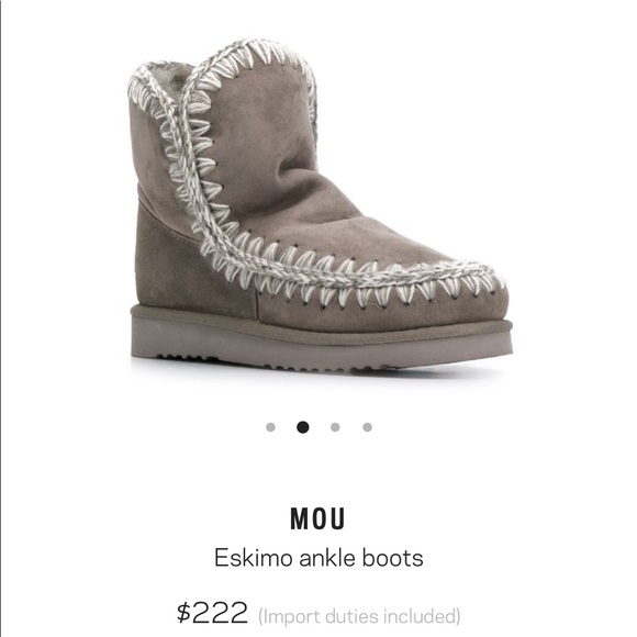 Mou | Shoes | Gray Mou Boots | Poshmark